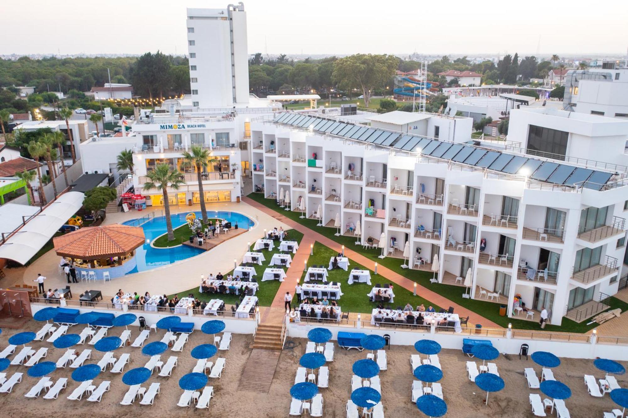 Mimoza Beach Hotel Agios Sergios Экстерьер фото